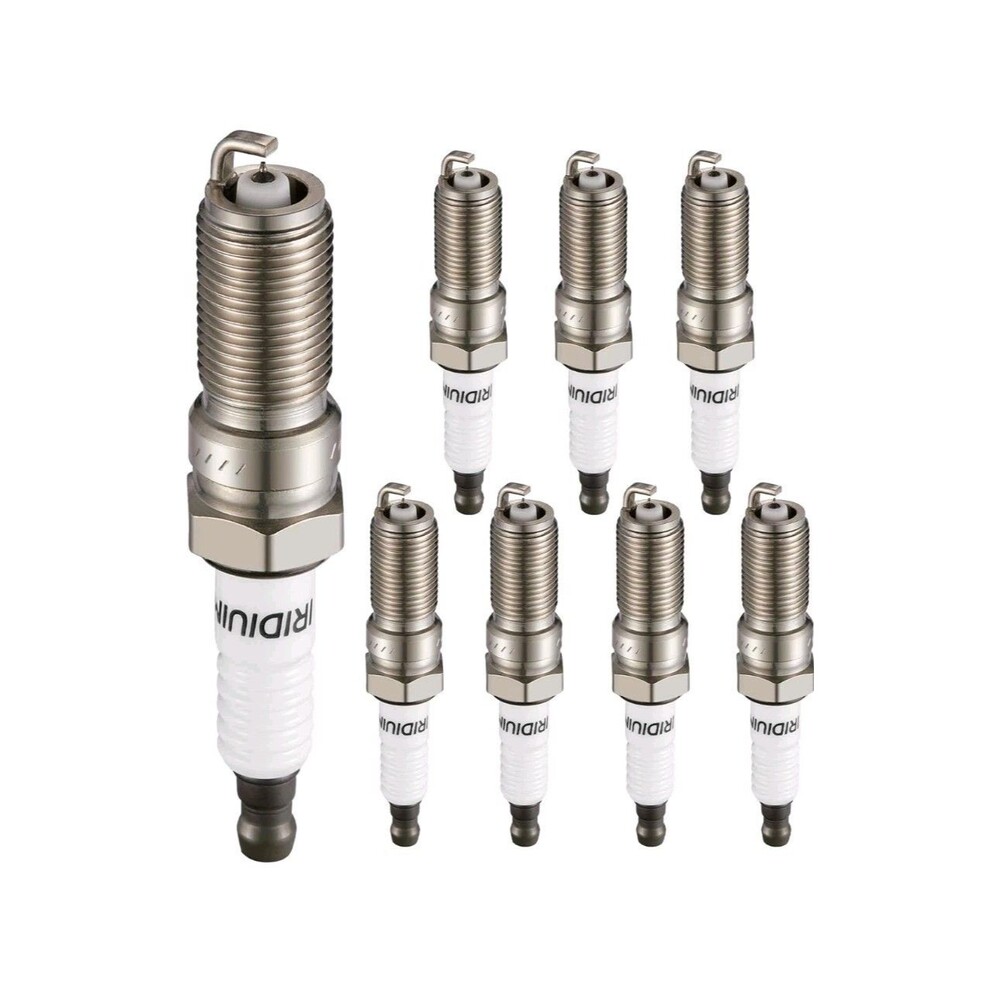 Set of 8 Platinum Iridium 6510 Spark Plugs Compatible with Cadillac